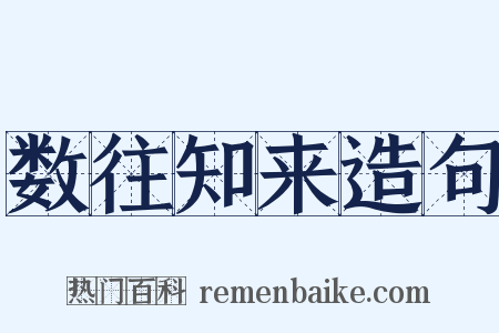 数往知来造句是什么意思的图片